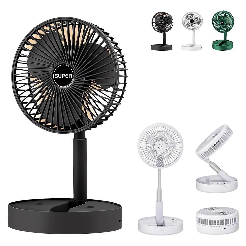 Ventilador de Mesa Telescópico Usb Portátil Ajustável Yeet Mini com Suporte para Celular