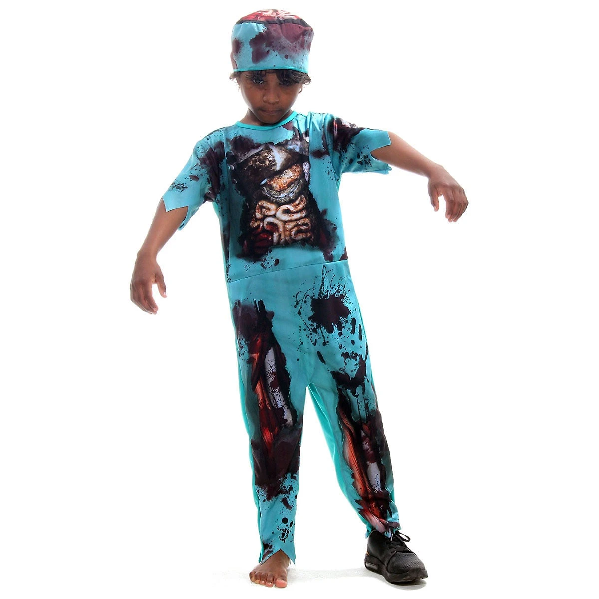 Fantasia Médico Zumbi Infantil com Bandana - Halloween