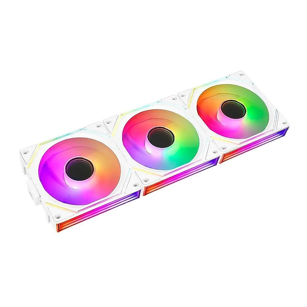 Kit Com 3 Ventoinhas Rise Mode Magneto Pro, 120mm, Led ARGB, Branco - RM-MAPRO-ARGB-W