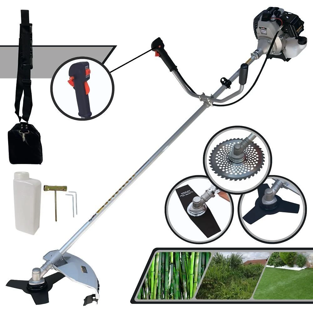 Roçadeira Tbc43h 43cc 1,7hp Toyama Com 4 Opções De Cortes
