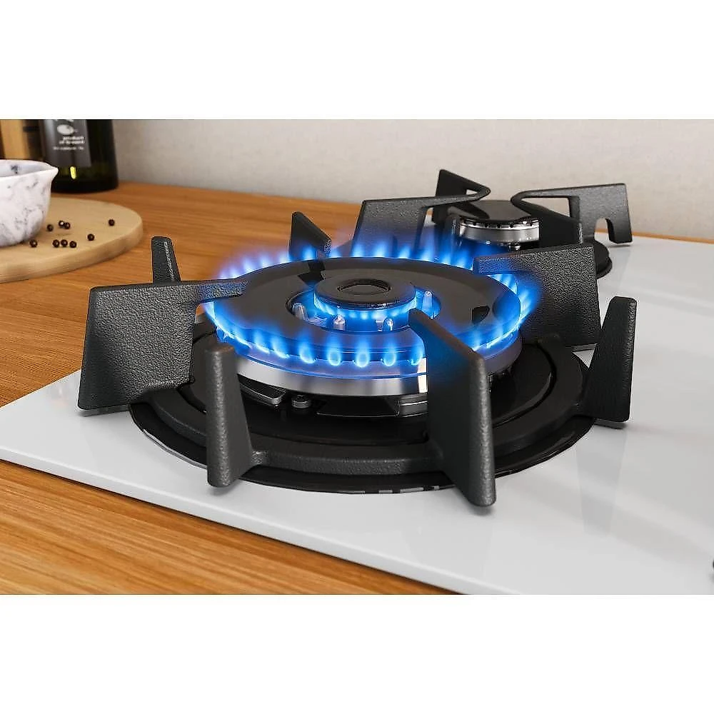 Cooktop a gás embutido itatiaia itaplus 3700000493 4 bocas vidro temperado tripla chama branco