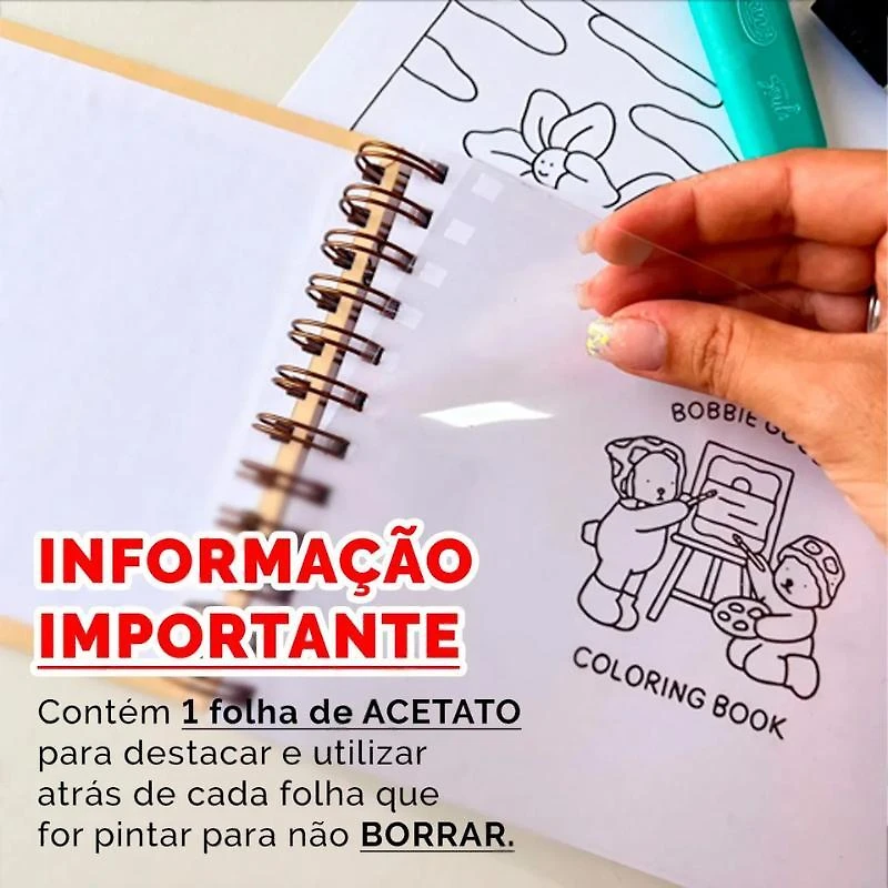 Livro Colorir Bobbie Goods 50 Páginas Bob Gods Capa Dura Cor