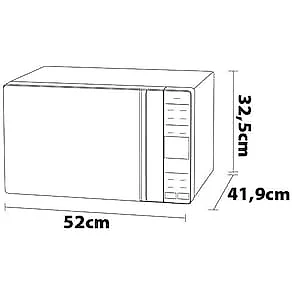 Forno de Micro-ondas Electrolux Efficient ME36B Funções Fermentar e Manter Aquecido Branco 36 L 110V