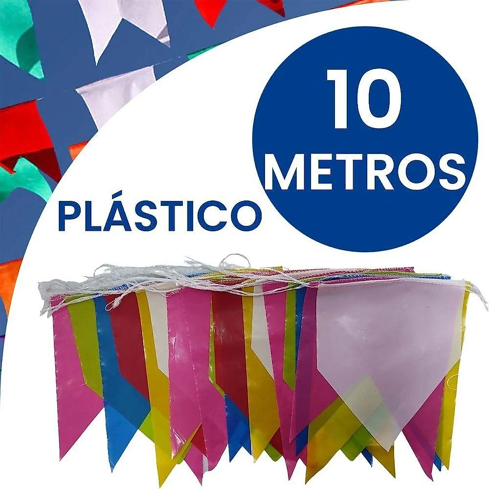 Bandeirinha Festa Junina De Plástico - 10 Metros