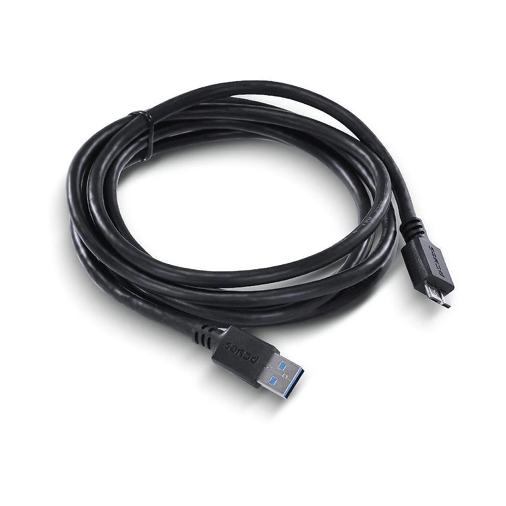 Cabo USB PUAMCM3-2 para HD Externo 2M USB a 3.0 para Micro USB B 3.0 Preto Pcyes