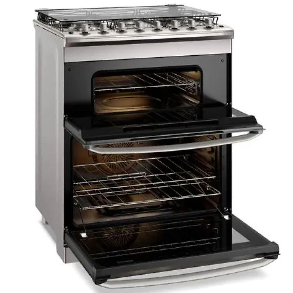 Fogão Electrolux 5 Bocas FE5DC Duplo Forno Perfectcook360 Cinza 110V