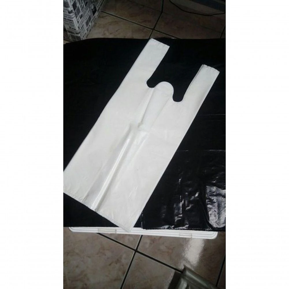 Sacolas Plásticas Branca Reciclada Grossa 15 kg para Produtos Pesados Branco Higipack