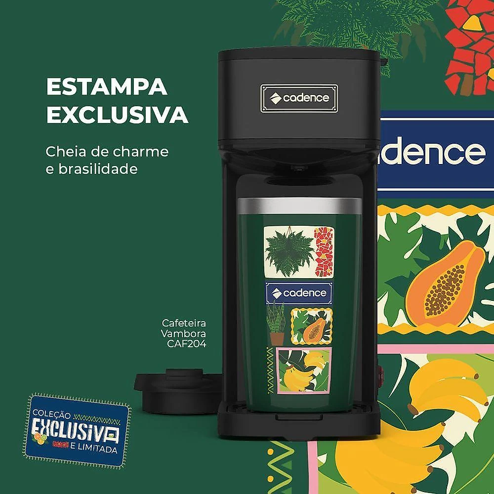 Cafeteira Elétrica Cadence Achegue 4 Xícaras Verde 110V