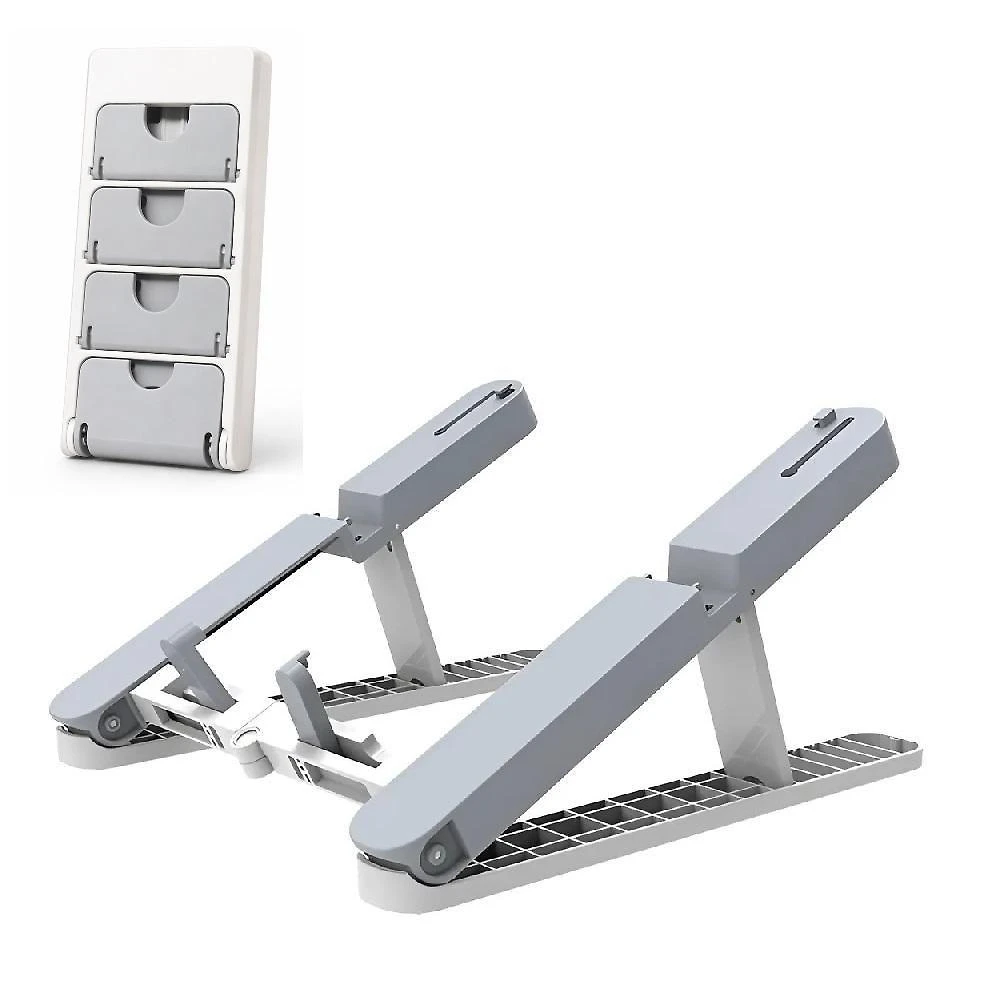 Suporte para Notebook Articulado 2 em 1 com Base para Celular Branco Yeet