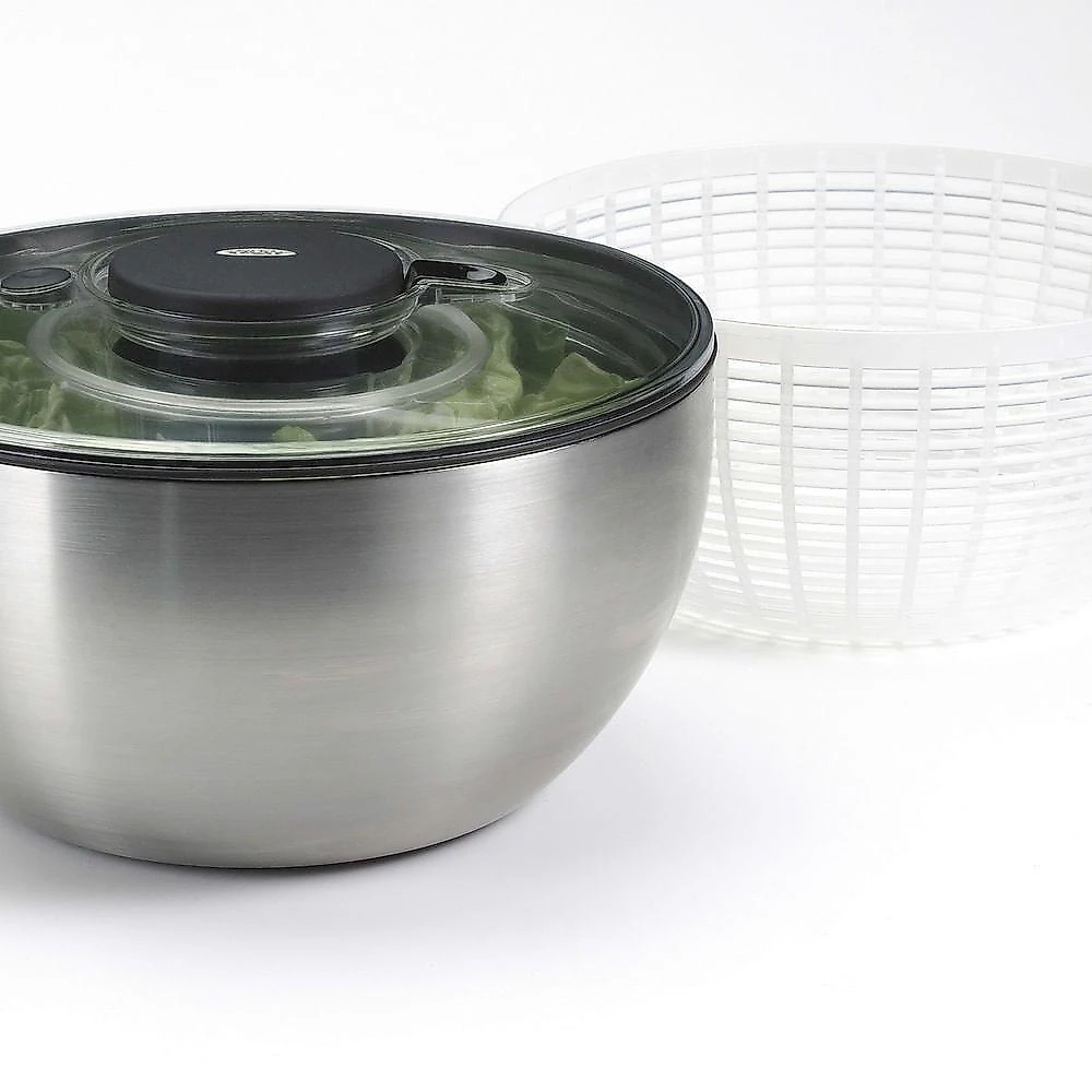 Lava E Seca Saladas 5 Litros Em Aço Inox Oxo