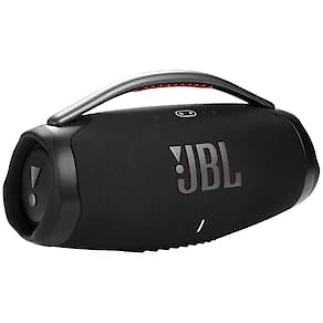 Miniatura Caixa de Som Portátil JBL Boombox 3 Preto com Bluetooth e À Prova D`água - 180W