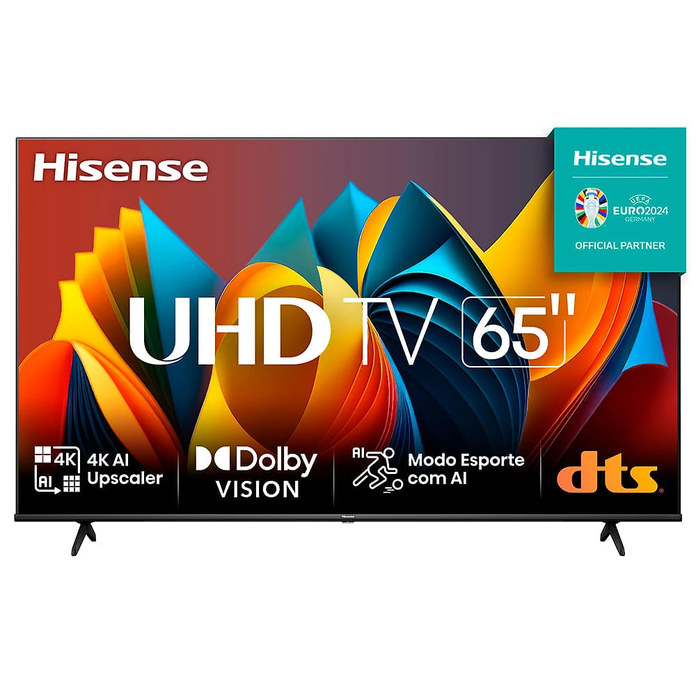Miniatura Smart TV Hisense UHD 4K DLED 65" Polegadas 65A6K com Sleep Timer, Entrada HDMI e Wi-Fi Bivolt