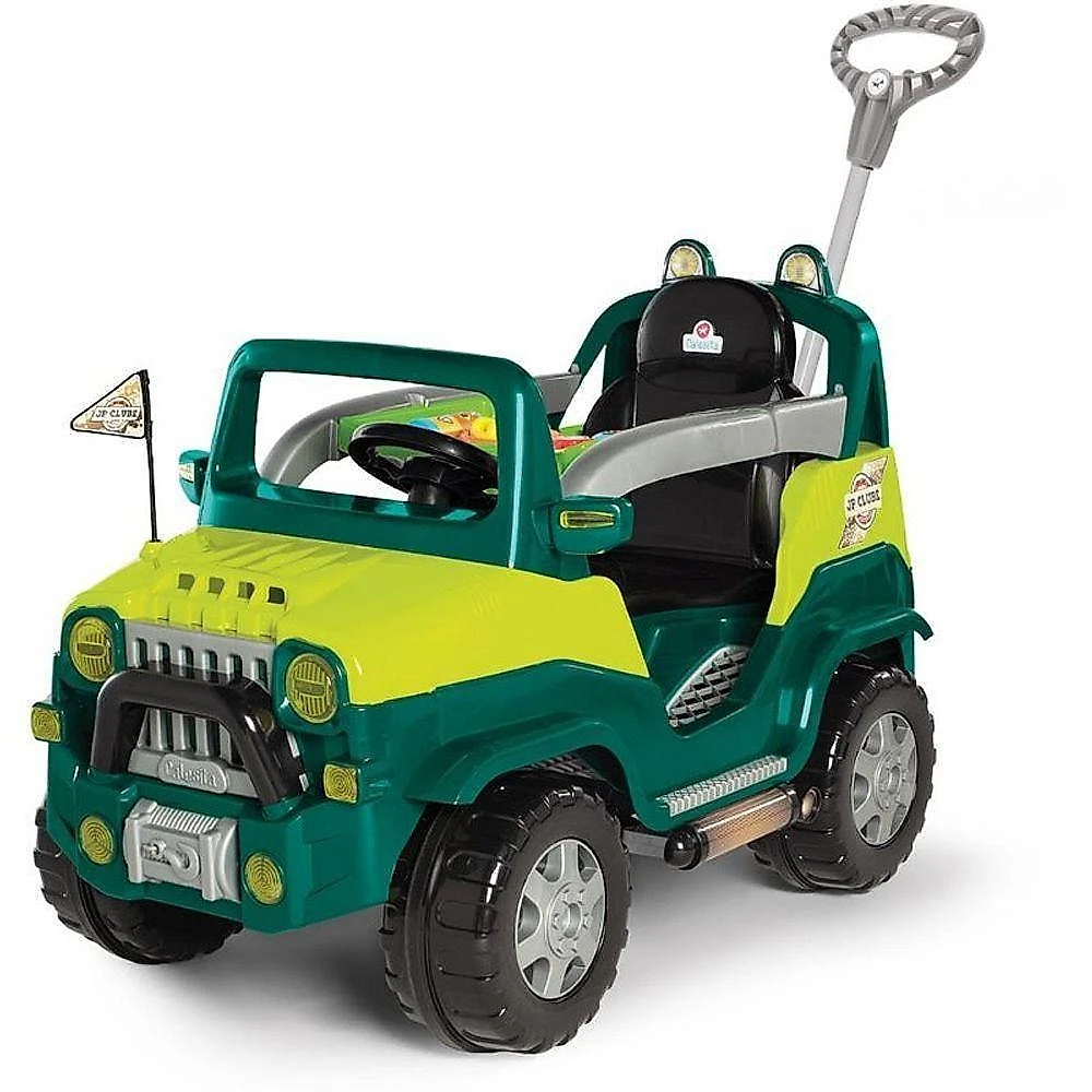 Veículo para Bebê Diipi com Som Dois em um Verde Calesita Brinquedos