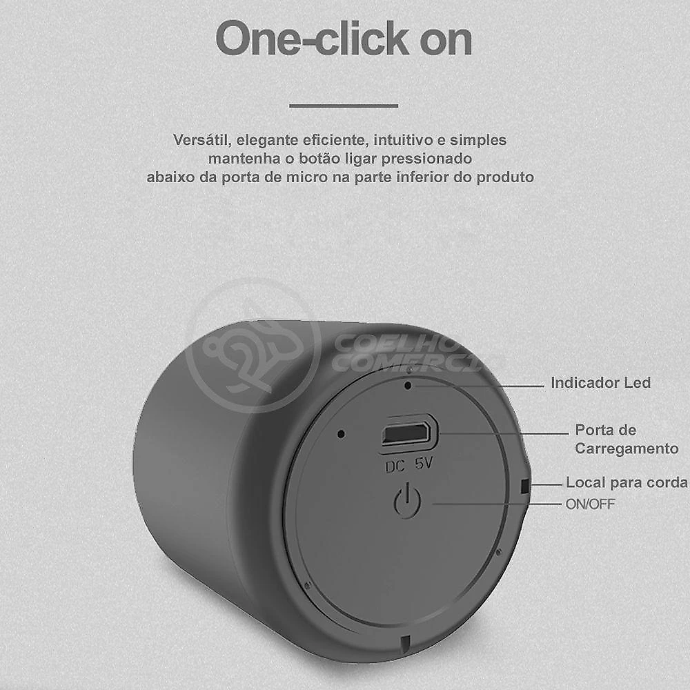 Mini Caixa De Som Little Fun Tws Portátil Bluetooth V5.0