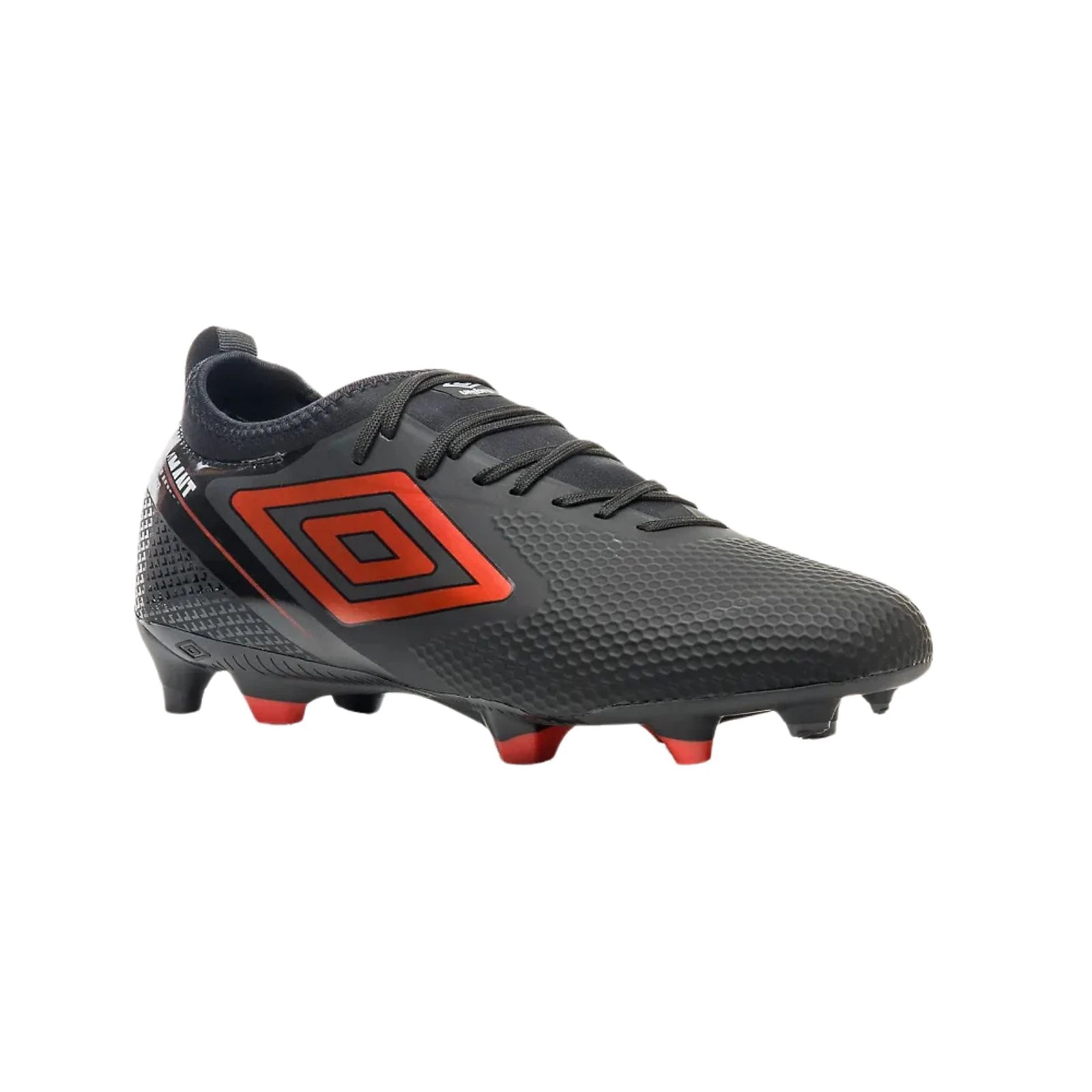Chuteira Campo Umbro Adamant Top Speed Club Preto/Vermelho/Branco TAM 37