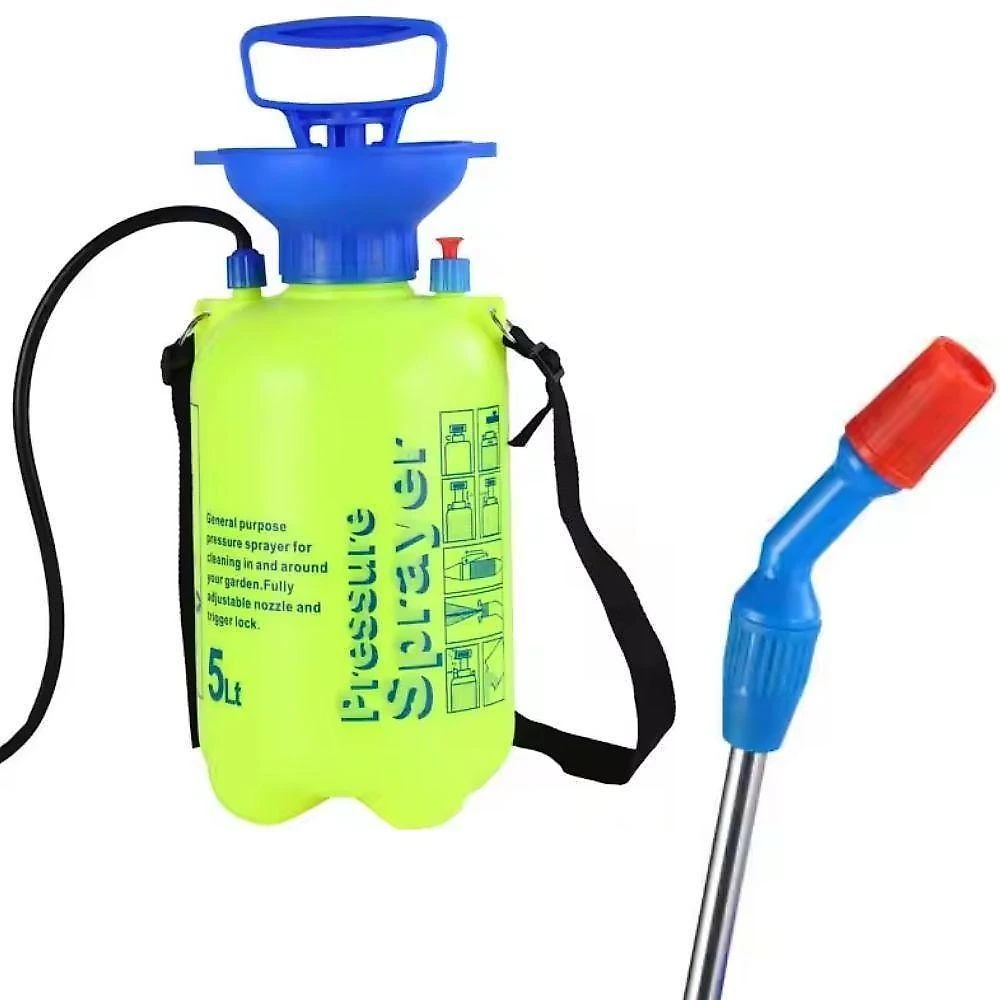 Pulverizador Agrícola Manual 5L Bico Regulável Alta Pressão com Cinto Yeet