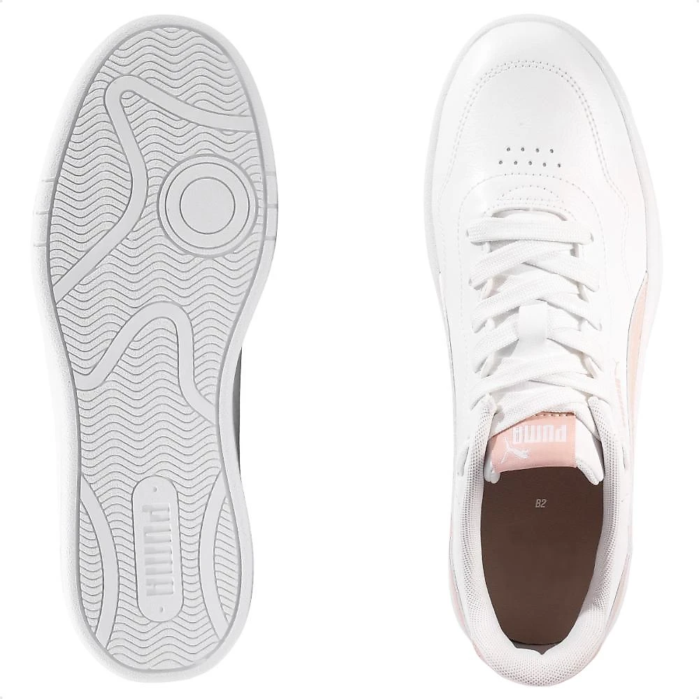 Tênis Puma Court Lally Feminino Branco / Rosa - 34