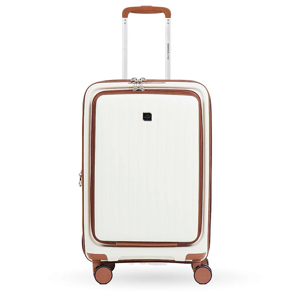 Mala de bordo 10 kg polipropileno 4 rodas swiss one topázio off white - p