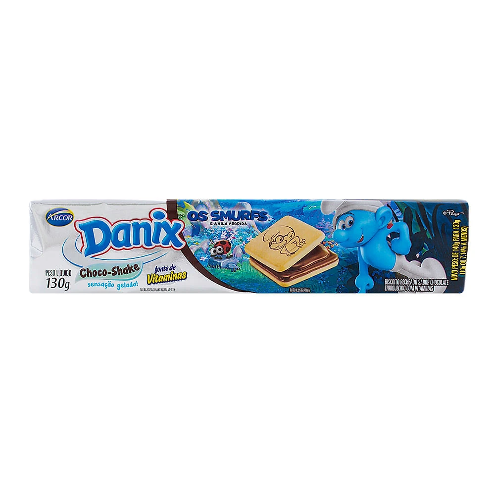 Biscoito Recheado Danix Sabor Choco-Shake 130g