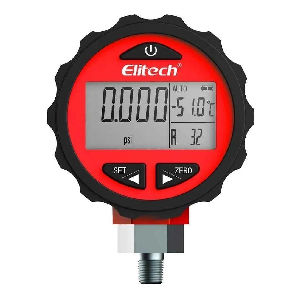 Manômetro digital para alta pressão 0 a 800psi a pilha alcalina aa (1,5v)