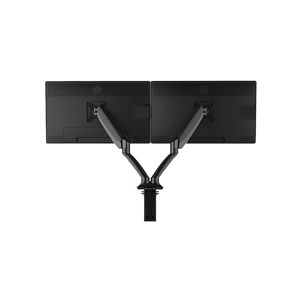 Suporte de Mesa Articulado para 2 Monitores de 10"" a 27"" FlexiSpot F7D, Ajustes com Pistão a Gás, VESA, Preto - F7DB