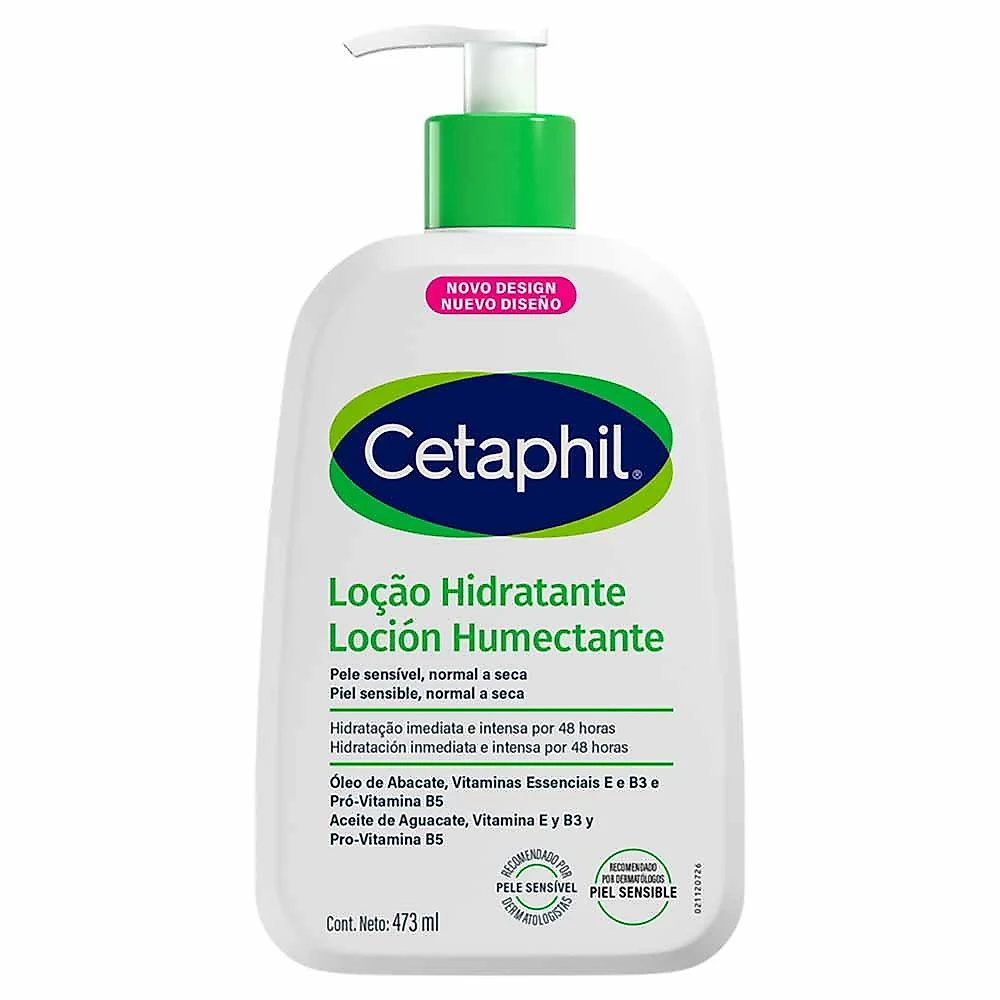 Loção hidratante corporal cetaphil para pele normal a seca 473ml