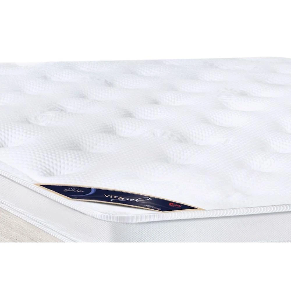 Colchão Queen Espuma Viscoelástico Visco Gel Molas Ensacadas Pocket Gold Star Vitagel Euro Pillow (158x198x32) - Castor