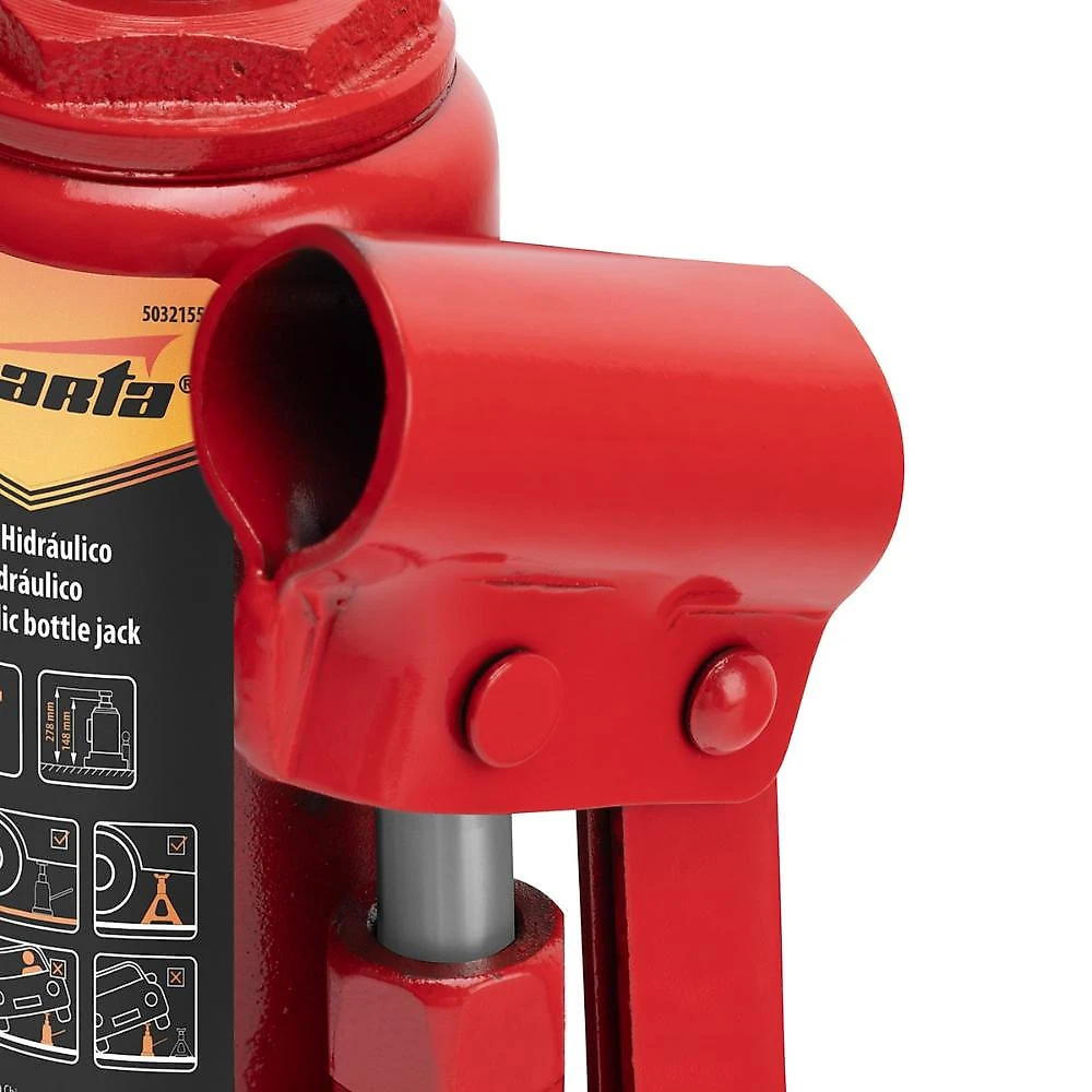 Macaco hidráulico garrafa 2t elevação 148-278mm aço sparta 5032155 doméstico