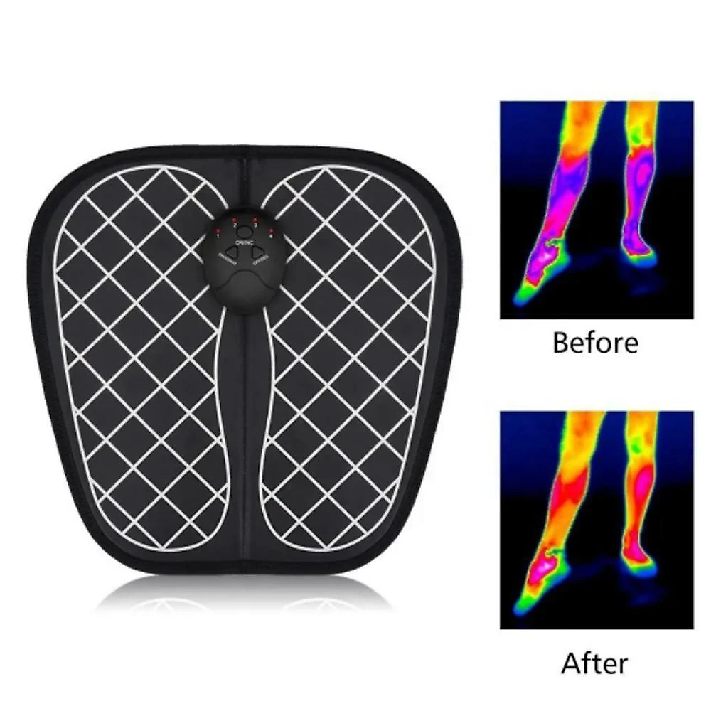 Massageador De Pes Eletrico Shiatsu Magnetico Tapete Estimulador Foot Massager Pernas Relaxamento Muscular Portatil
