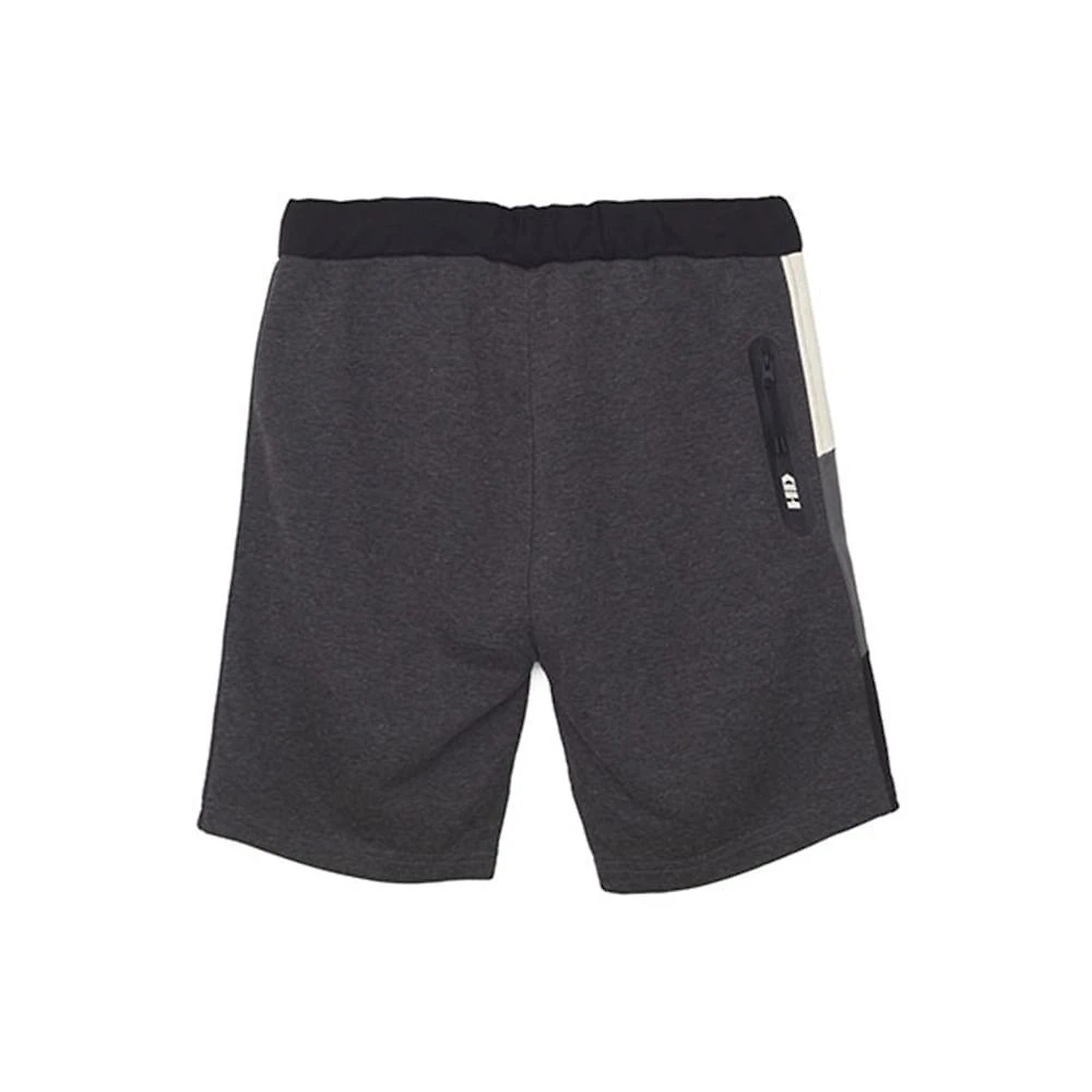 Bermuda de moletom masculina black melange 7495a - hd
