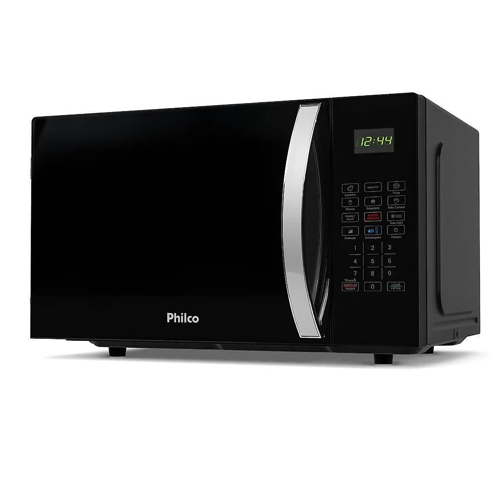 Micro-ondas de Bancada Philco PMO30P 28L 1100W com Limpa Fácil Preto 110V