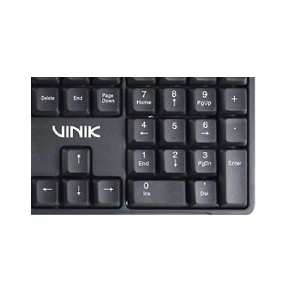 Teclado USB Multimídia Dynamic 107 Teclas ABNT2 Resistente a Respingos Preto Vinik