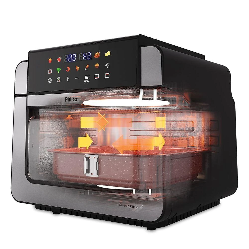 Air Fryer Oven Philco 15L Dupla Resistência 1800W PAF15B - 220V