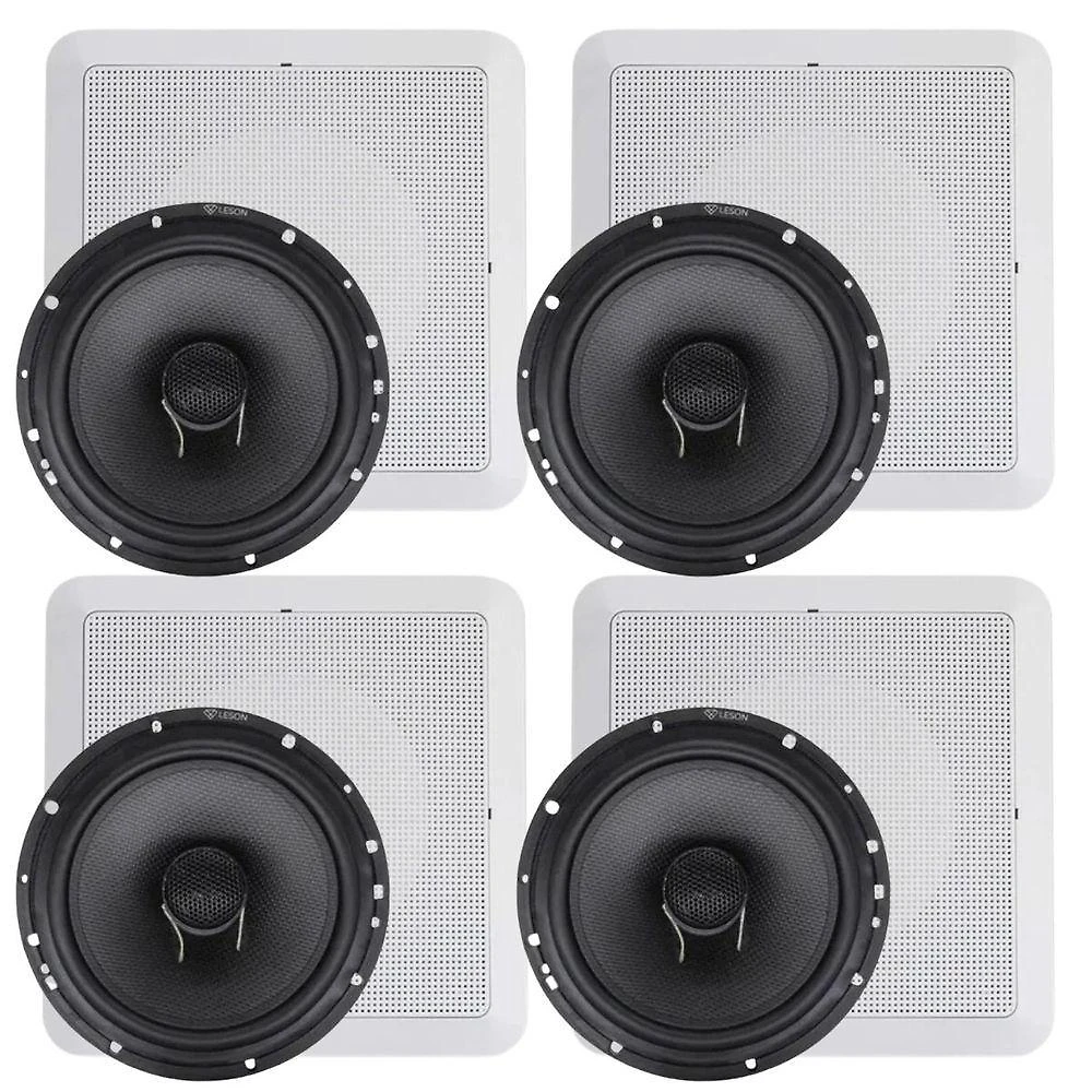 Kit 4 alto-falantes com Arandela Leson Diamond Series LD165CX para Som Ambiente 160W RMS 6 Polegadas