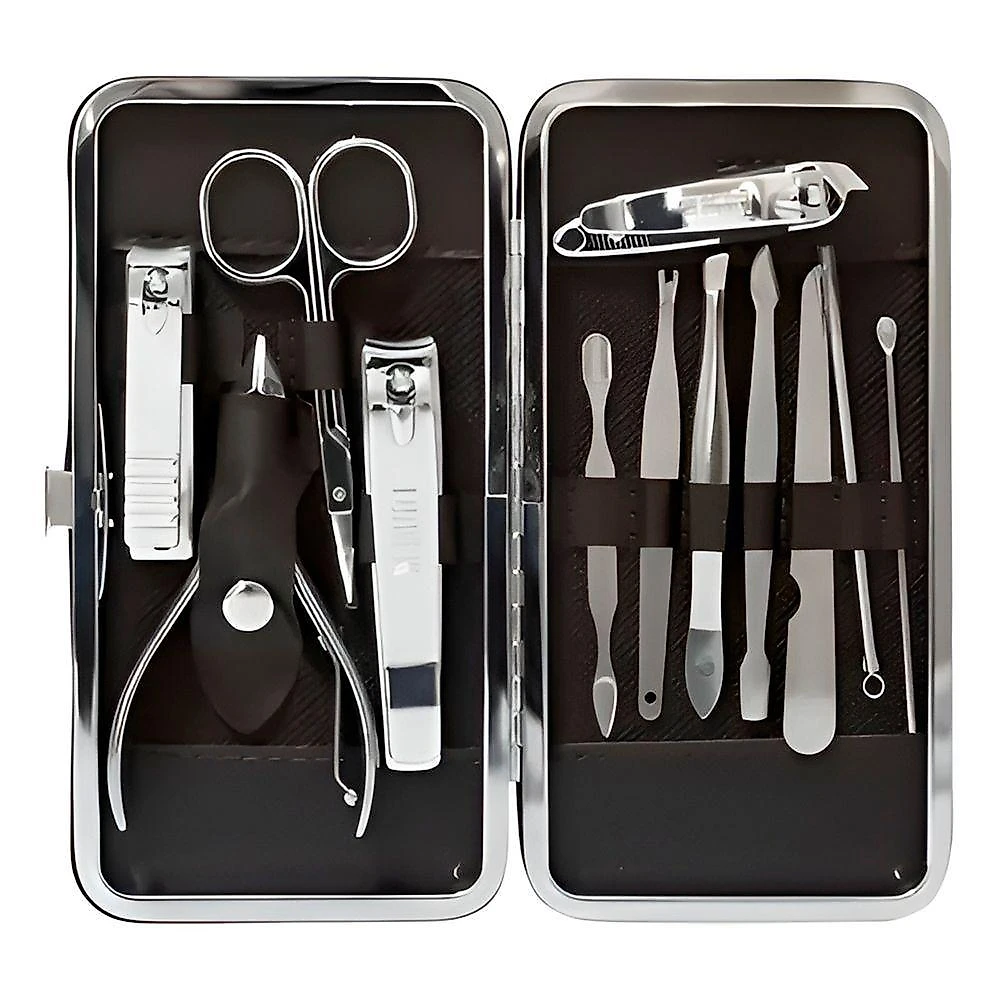 Kit Manicure Estojo Cortador Lixa Alicate Tesoura Cuidado
