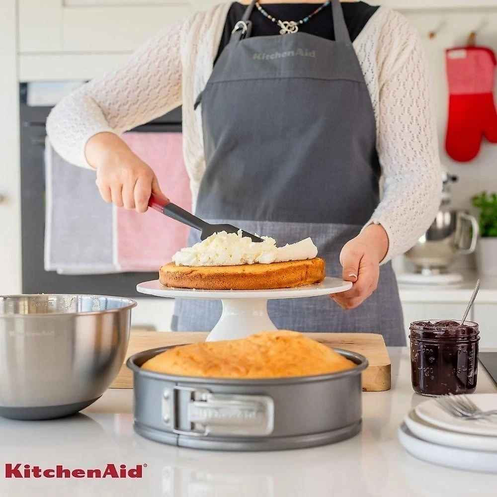 Jogo Espátula Pão Duro Clássica Silicone Vermelha Kitchenaid