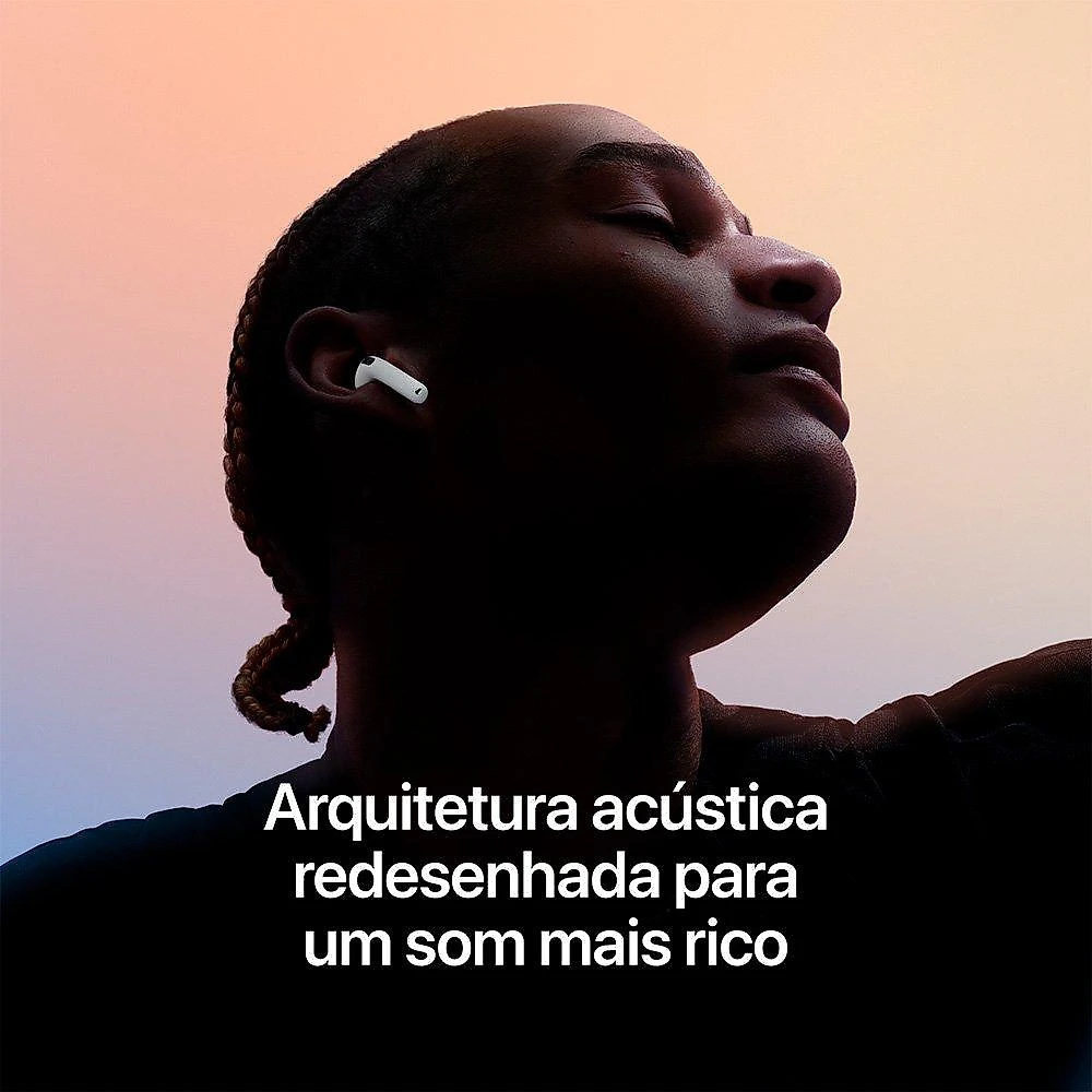 AirPods 5 Apple, Chip H2, Bluetooth 5.3, USB-C, Branco - MKFW4BZ/A