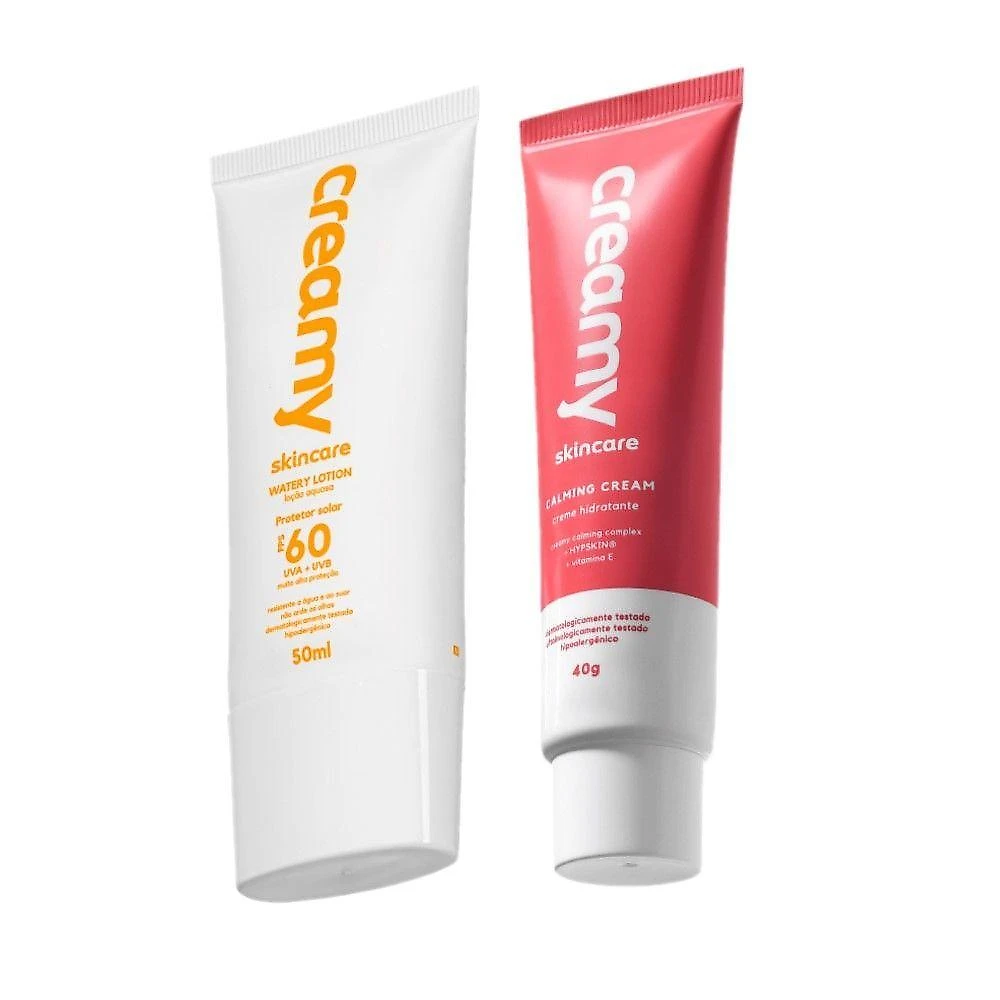 Kit Creamy Skincare Protetor Solar Facial FPS 60 Hidratante Multicolorido