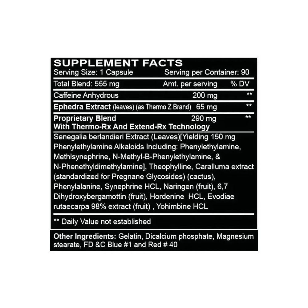 Miniatura Black Mamba Hyperrush 65Mg 90 Cápsulas - Innovative Labs