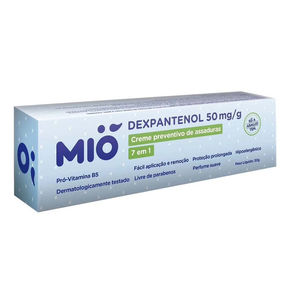 Creme Preventivo de Assaduras Mió Dexpantenol 50mg/g 7 em 1 com 30g