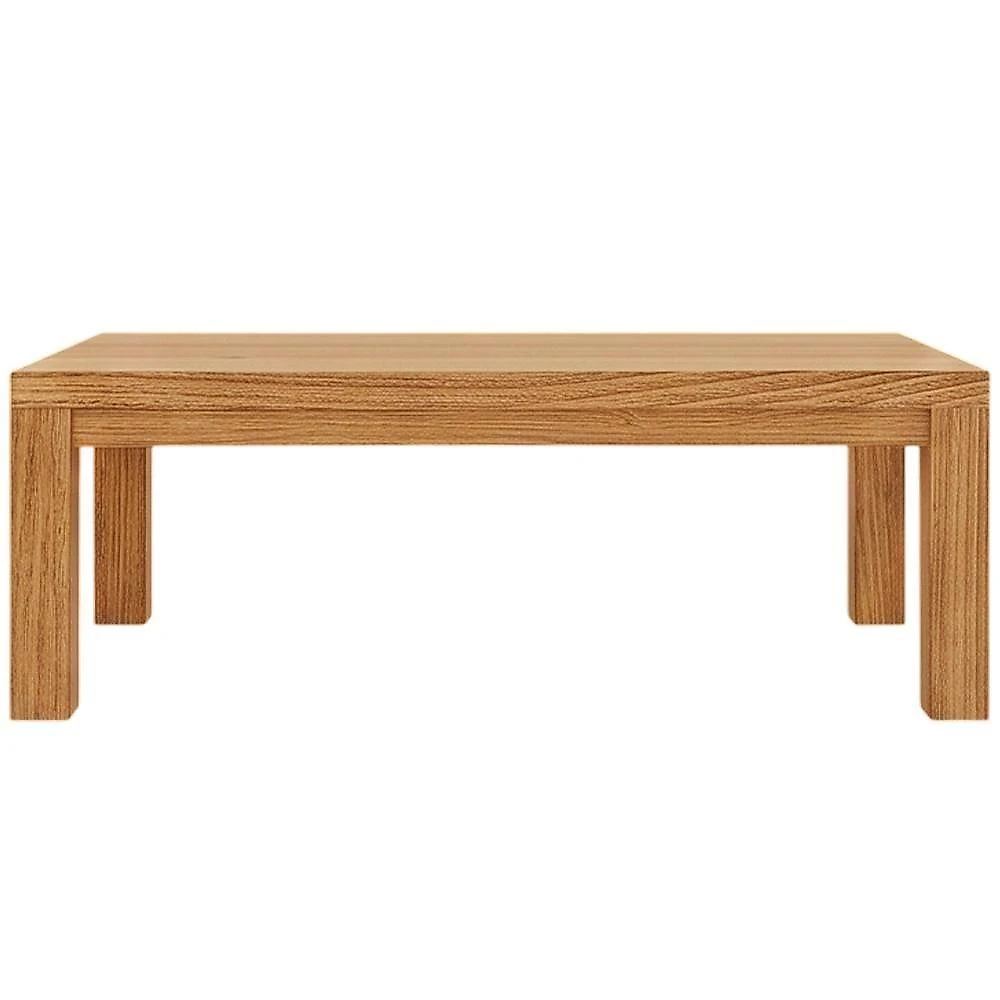 Mesa de Centro Dunia F06 Retangular Madeira Maciça 120CM Rústico Lyam Decor