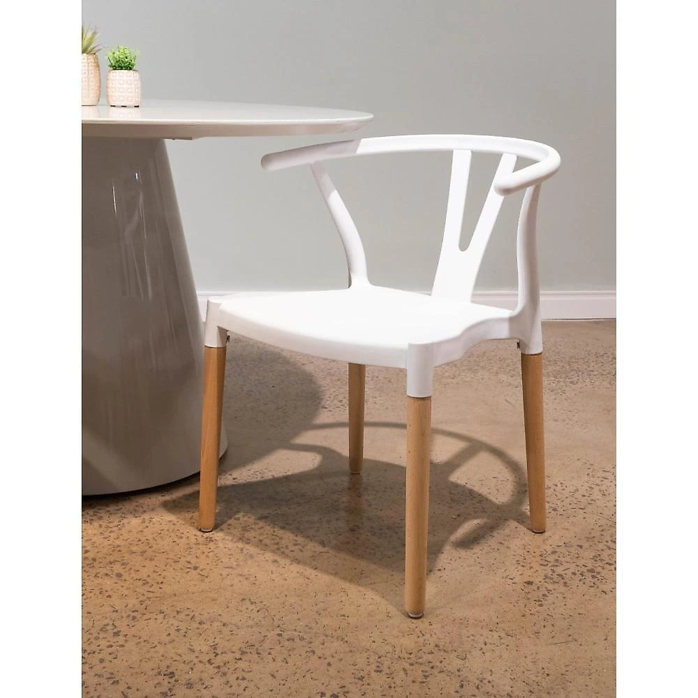 Conjunto 4 Cadeiras Polipropileno Wishbone Yescasa Branco