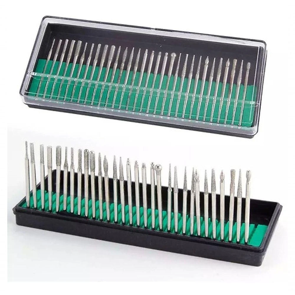 Kit Broca Diamantadas 30 Und Lixa Elétrica Micromotor