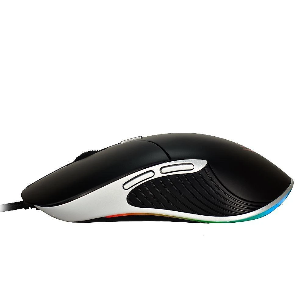 Mouse Gamer Evus Mo-10 Magician com Sensor Óptico 704 IC, 6 Botões e DPI Ajustável Até 6400