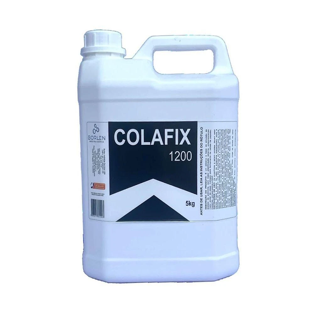 Cola Pva Branca Extra Colafix 1200 Emulsão de Acetato de Polivinila 5kg Branco