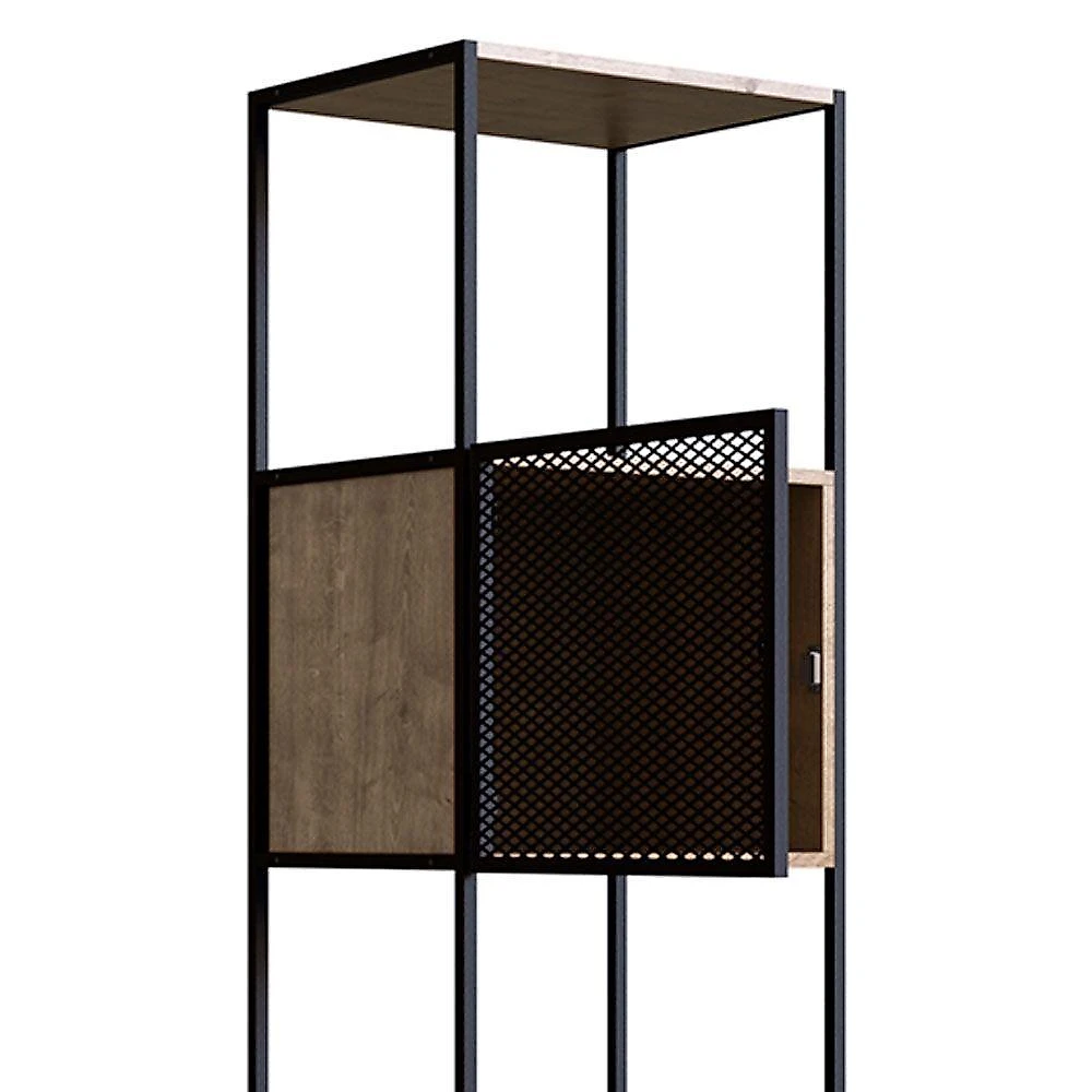 Estante 02 Portas New 180 Cm Hanover E Preto - D'rossi