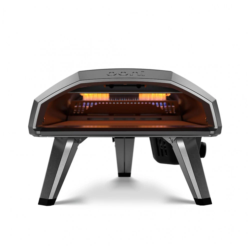 Forno de Pizza Ooni Koda 2 a Gás 14" Portátil Pedra Refratária Alta Temperatura 500°C Napolitana Externo Preto Fundição
