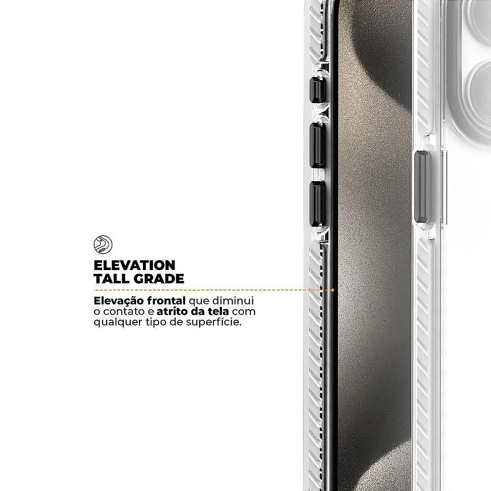 Kit Capa Urus Branca E Pelicula Ultra Glass Para Iphone 15 Pro Max - Gshield