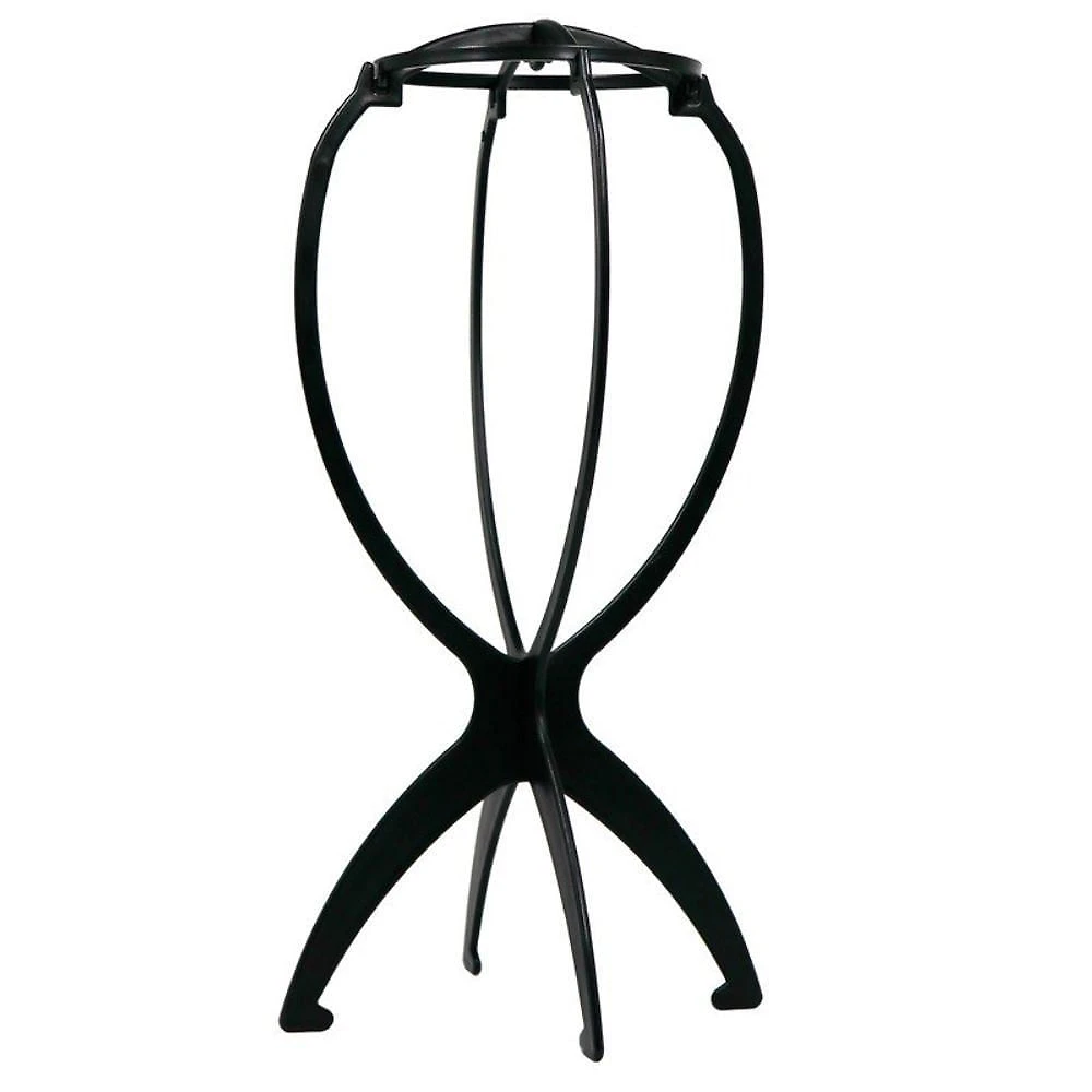 Kit 5 Suporte Dobrável Plástico Para Descansar Peruca Wigs Guardar E Secar Lace Chapéu Expositor Cor:preto