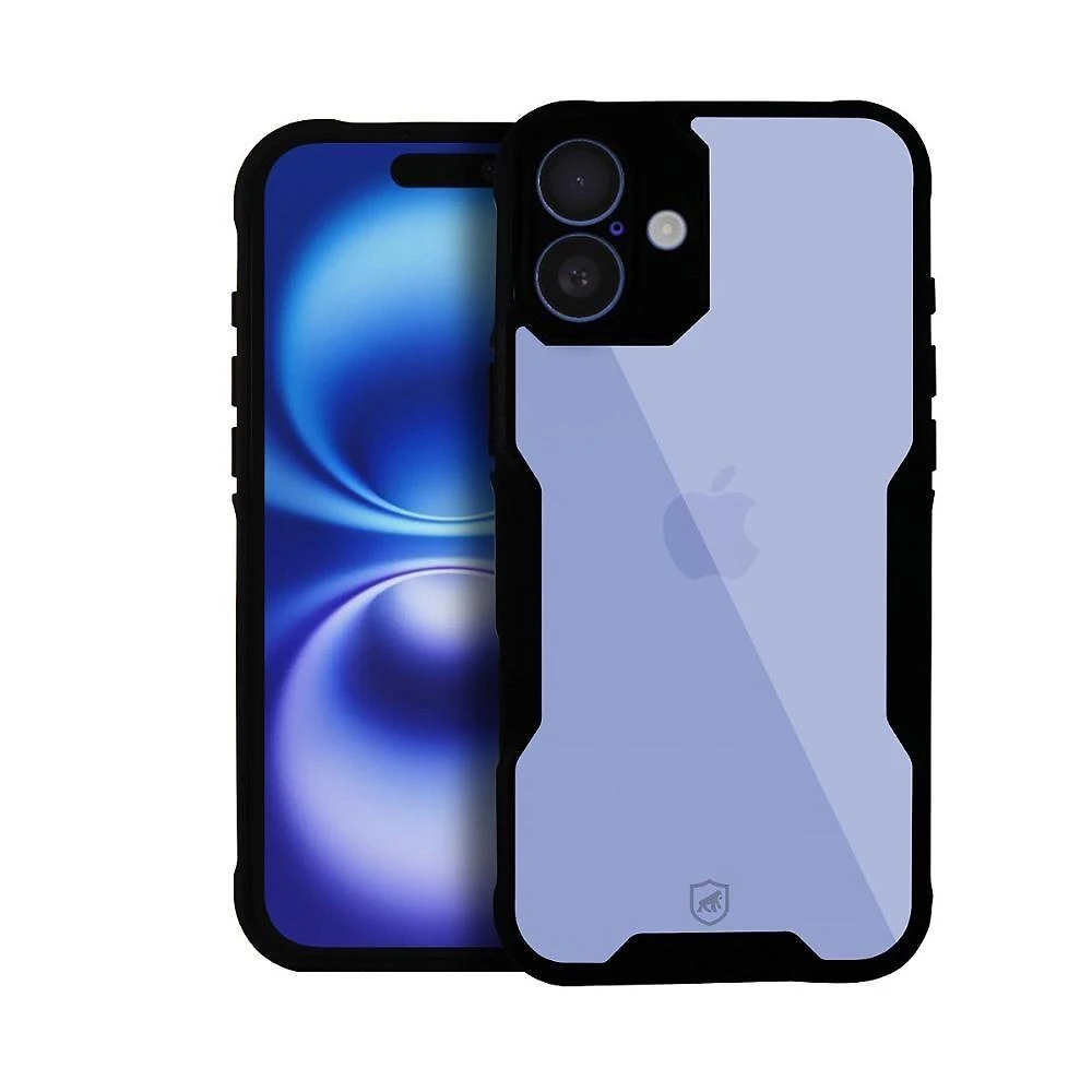 Capa Case Capinha Para Iphone 16 - Dual Shock Sense Preta - Gshield